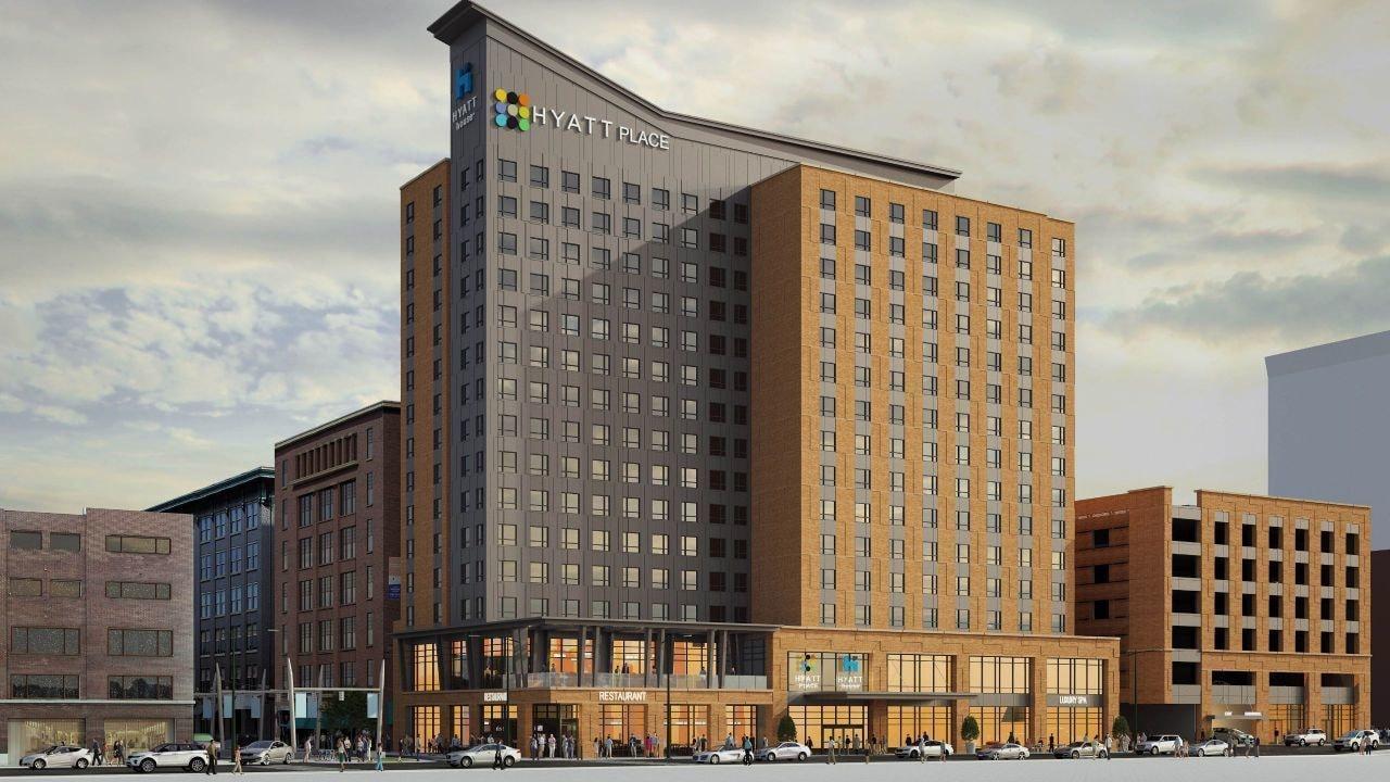 Отель Hyatt House Indianapolis Downtown Экстерьер фото